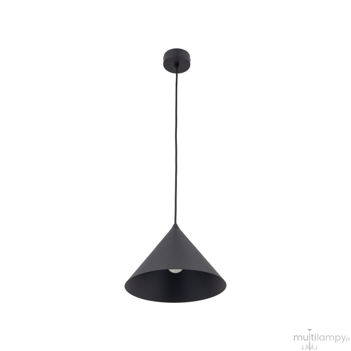 Cono D26 lampa wisząca 1xE27 czarna 6630