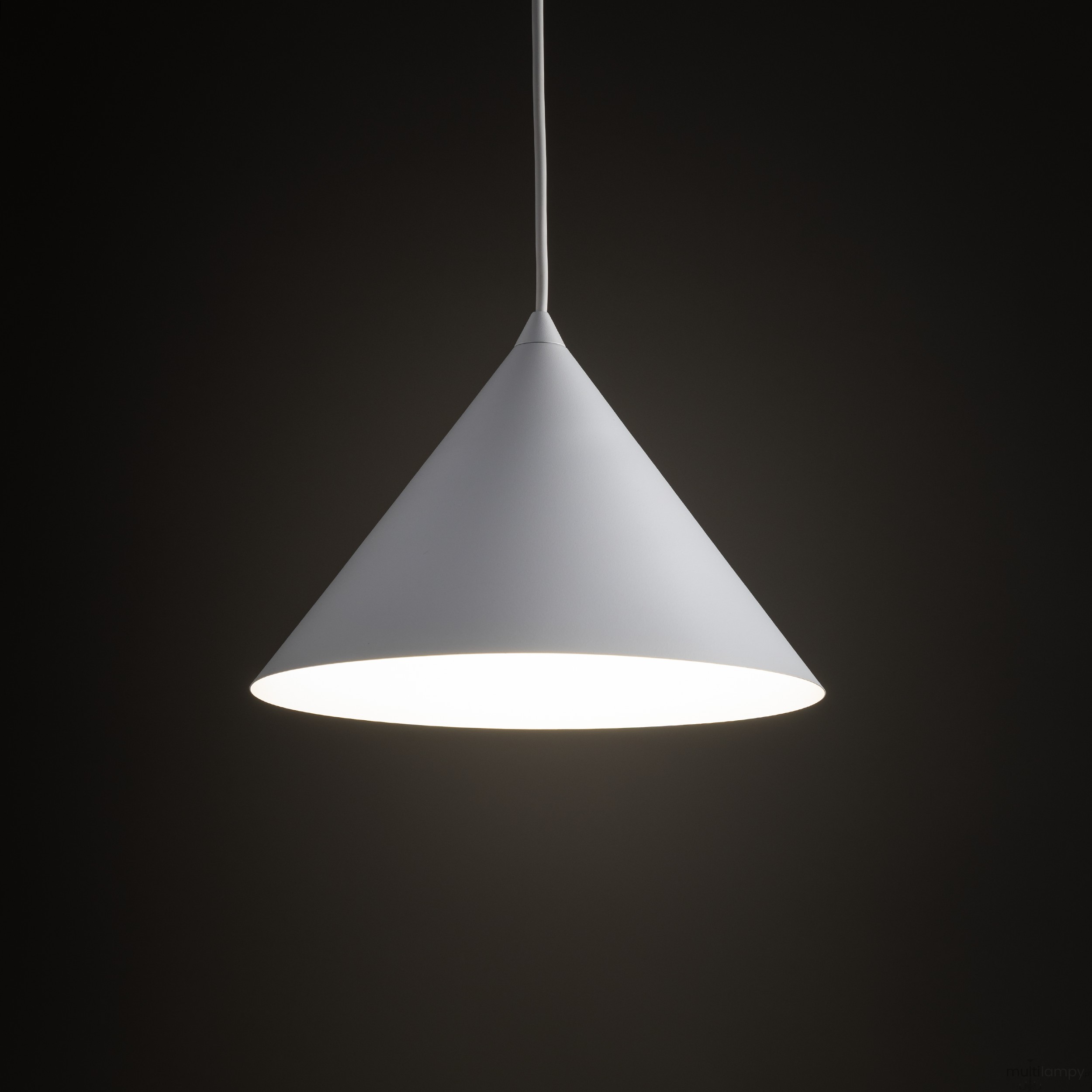 Cono D26 lampa wisząca 1xE27 biała 10008