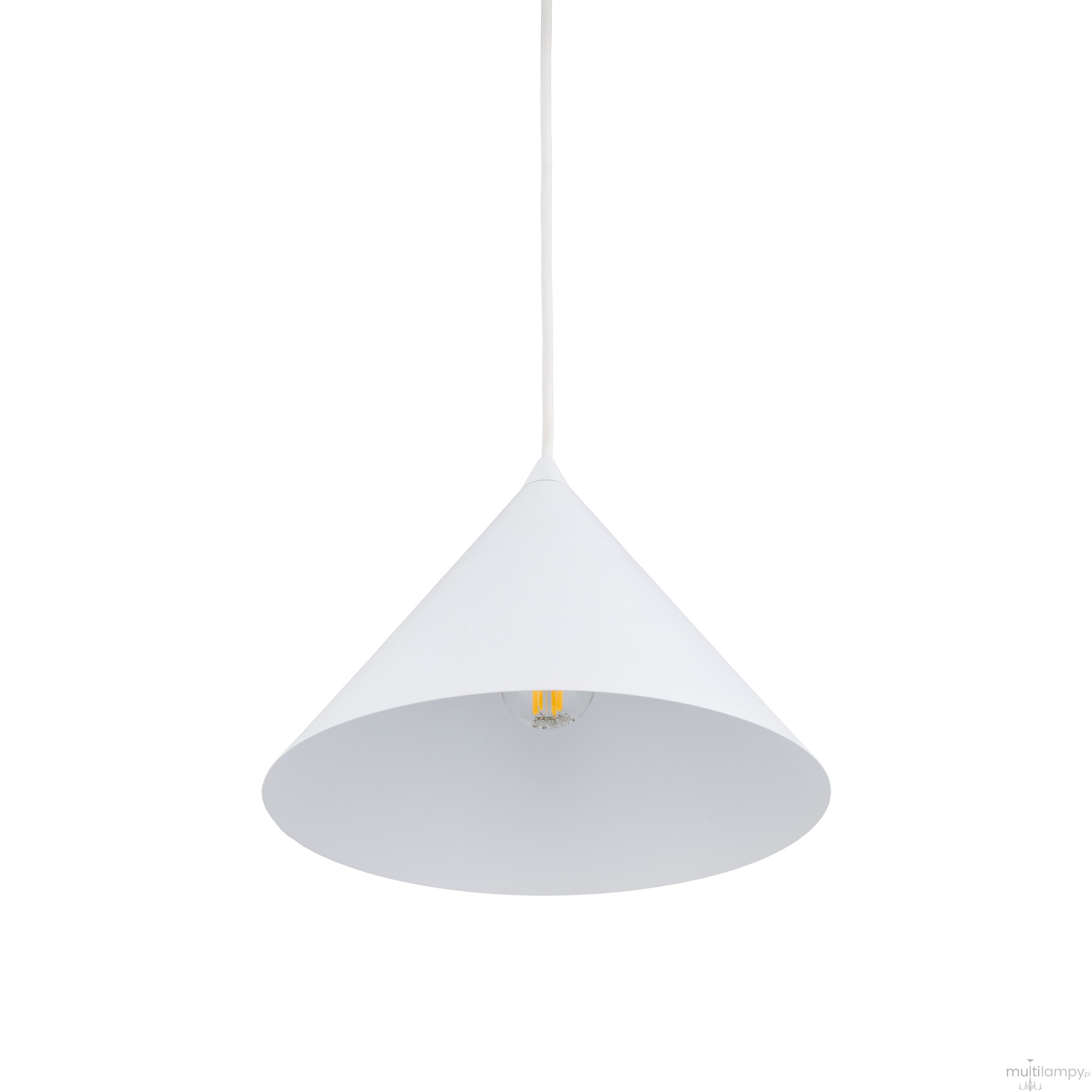 Cono D26 lampa wisząca 1xE27 biała 10008