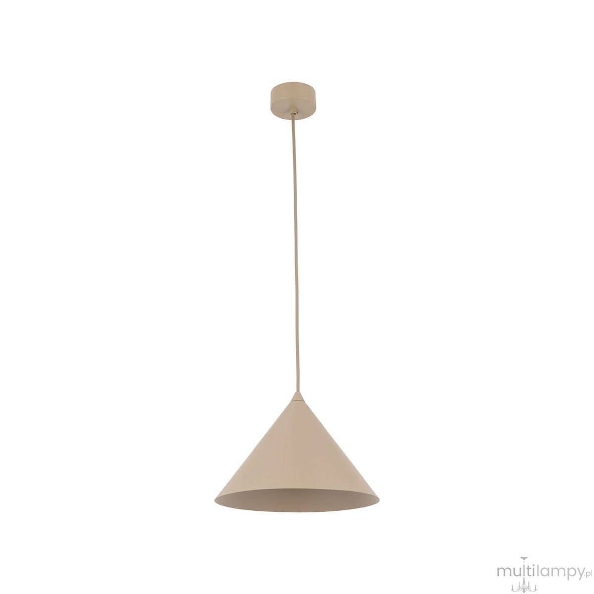 Cono D26 lampa wisząca 1xE27 beżowa 10620