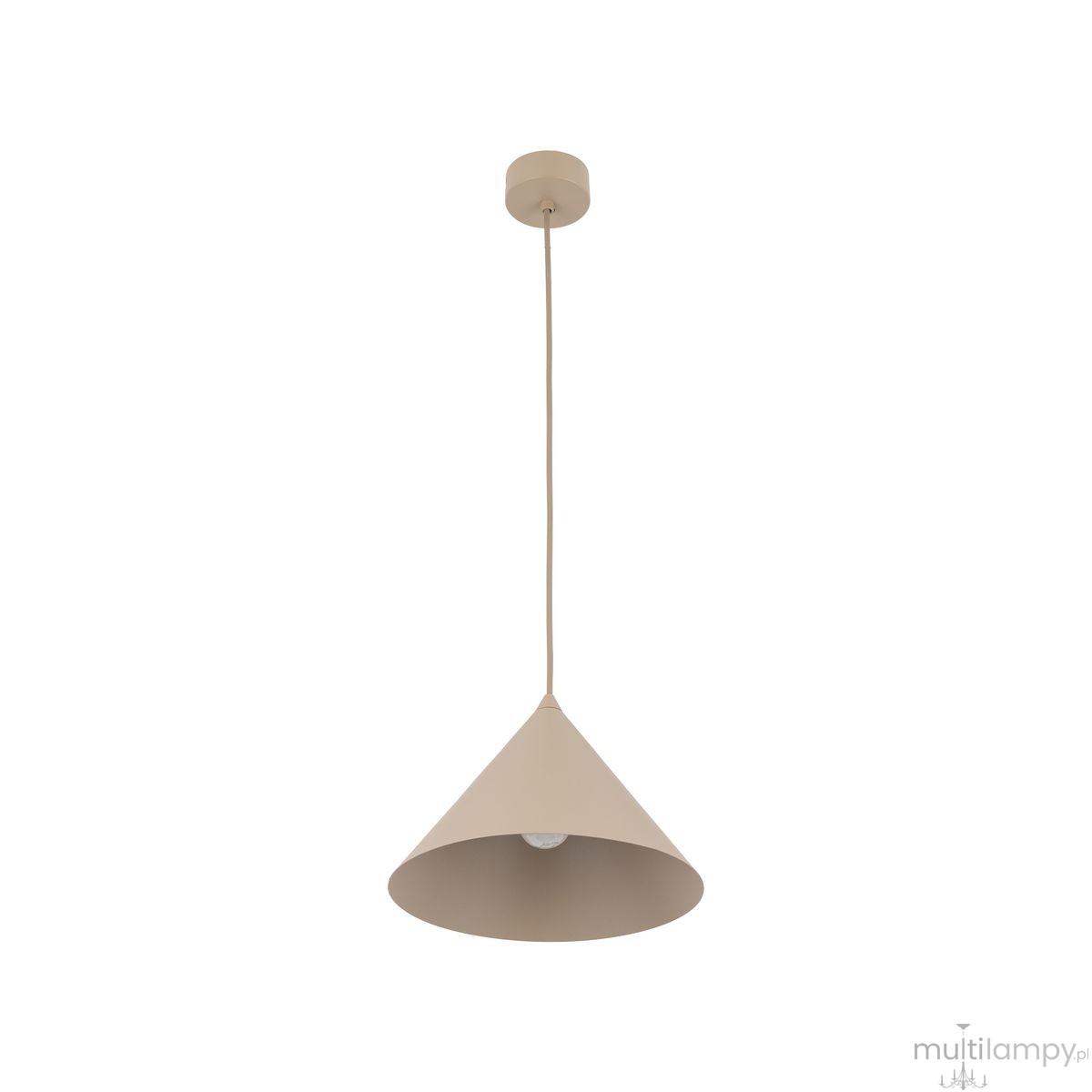 Cono D26 lampa wisząca 1xE27 beżowa 10620