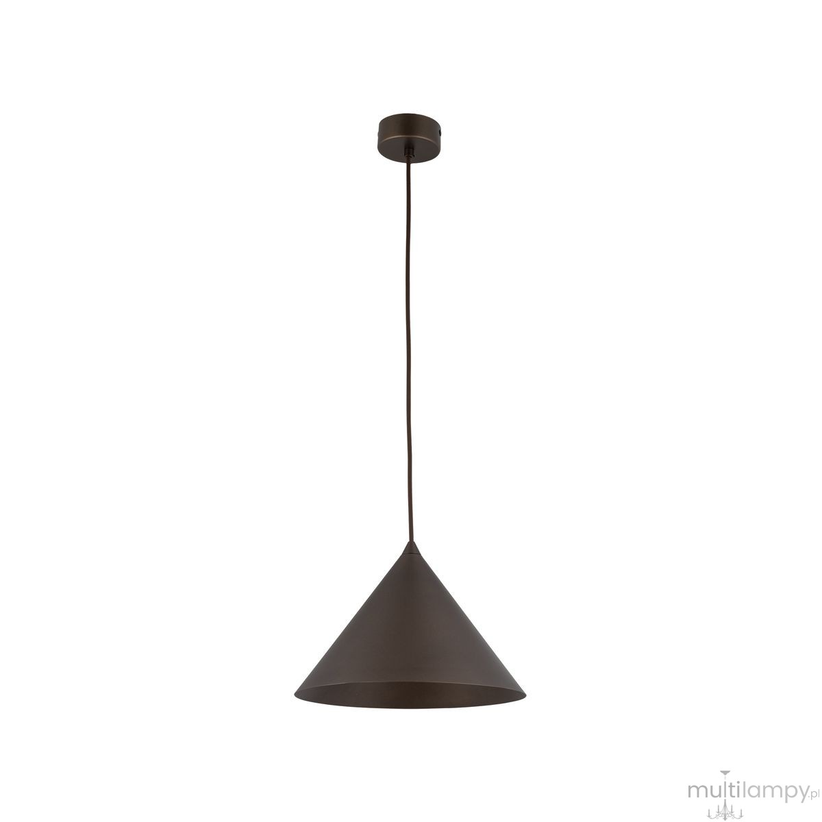 Cono D26 lampa wisząca 1xE27 brązowa 10037