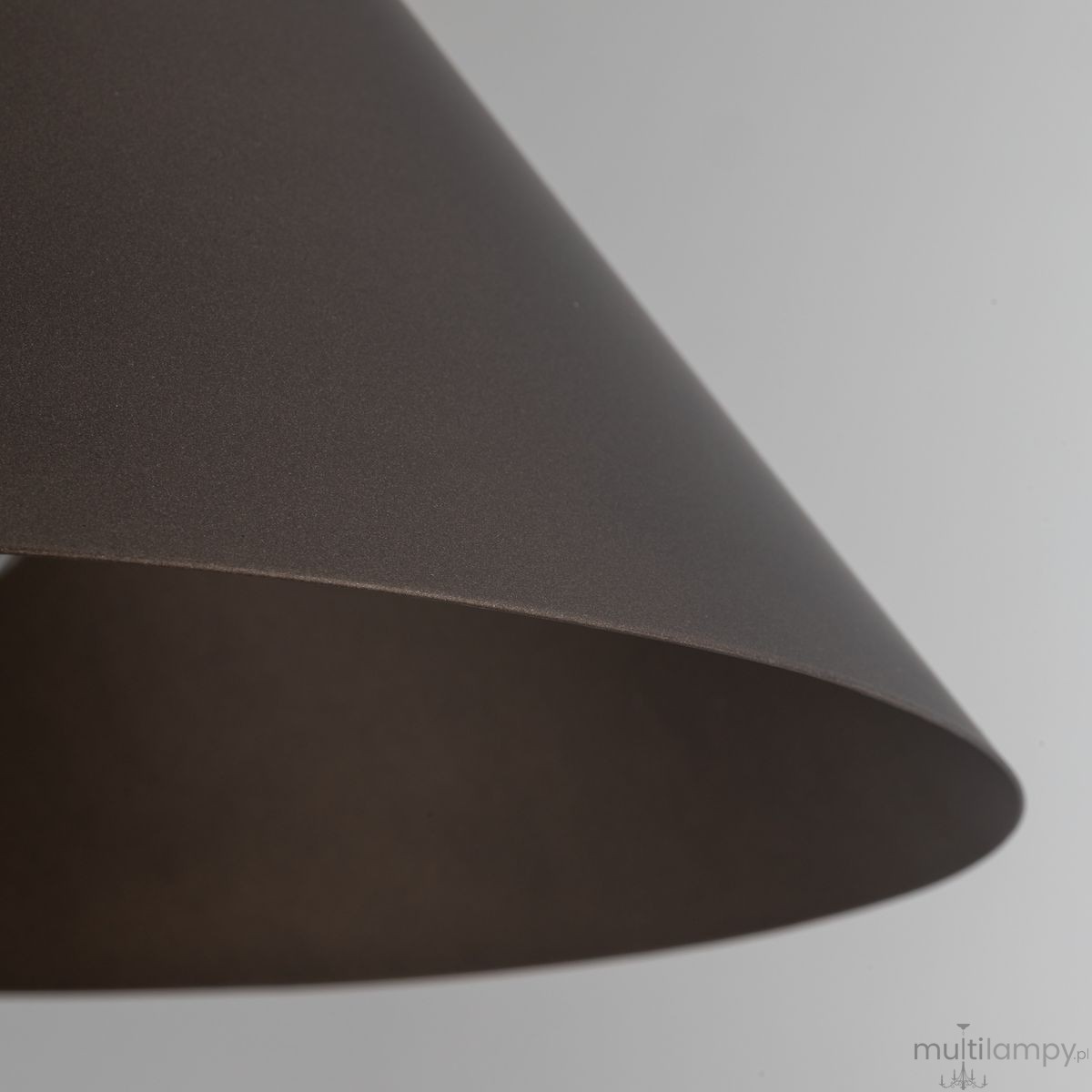 Cono D26 lampa wisząca 1xE27 brązowa 10037