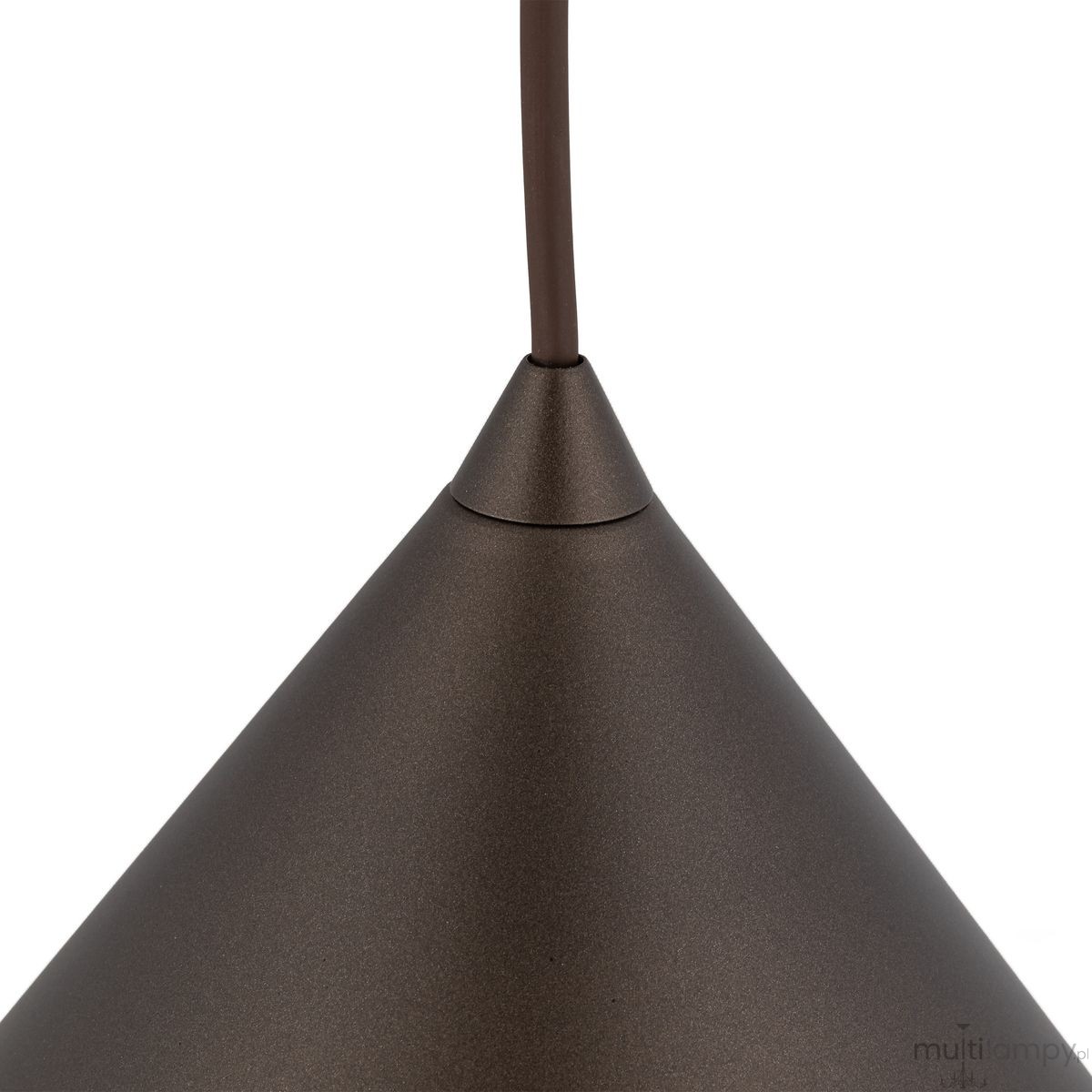Cono D26 lampa wisząca 1xE27 brązowa 10037