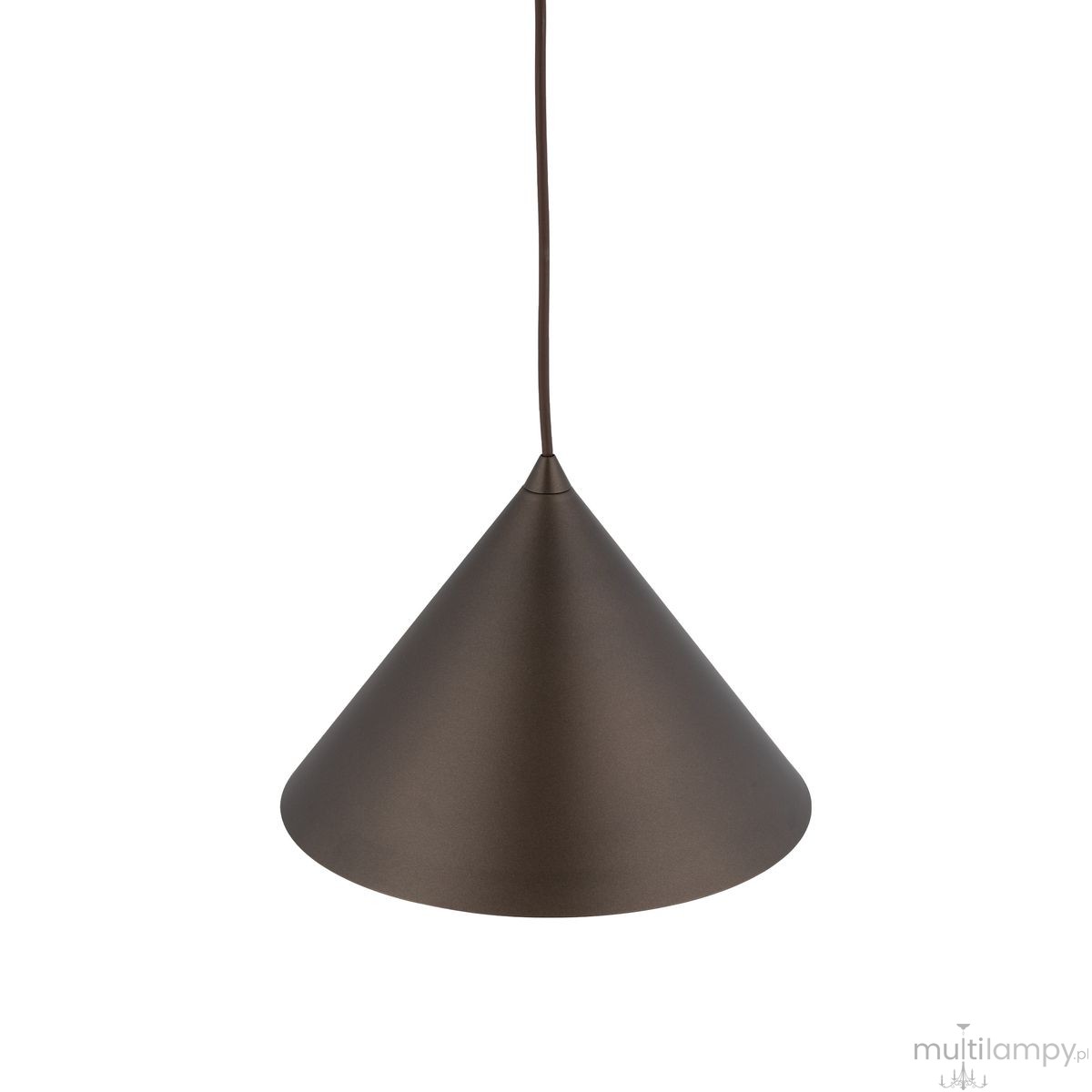 Cono D26 lampa wisząca 1xE27 brązowa 10037