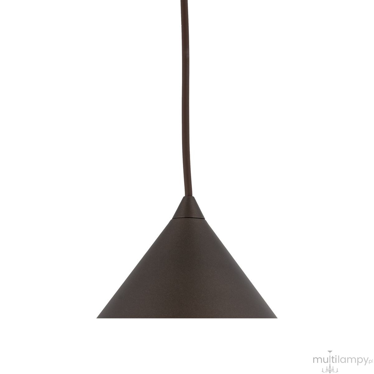 Cono D26 lampa wisząca 1xE27 brązowa 10037