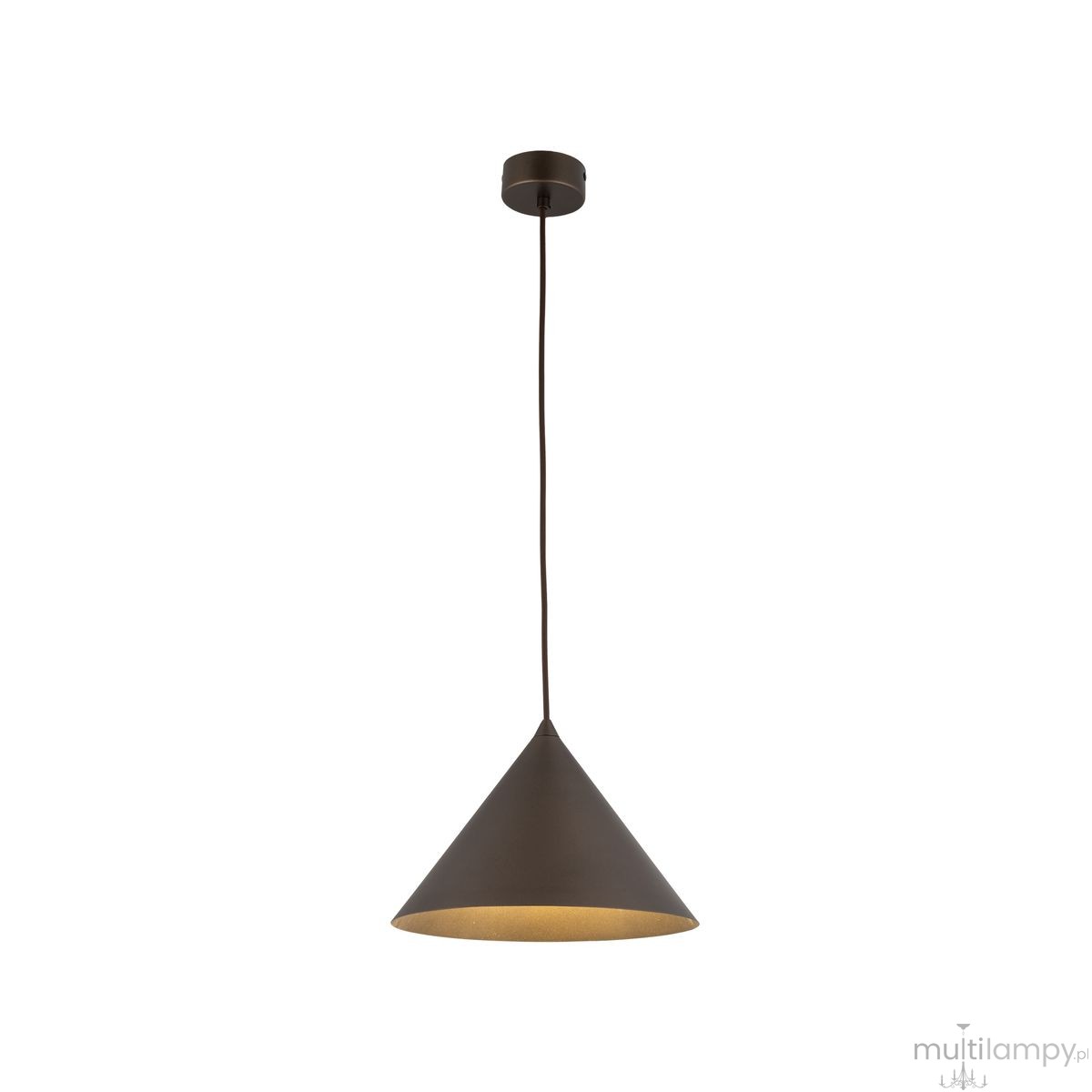 Cono D26 lampa wisząca 1xE27 brązowa 10037