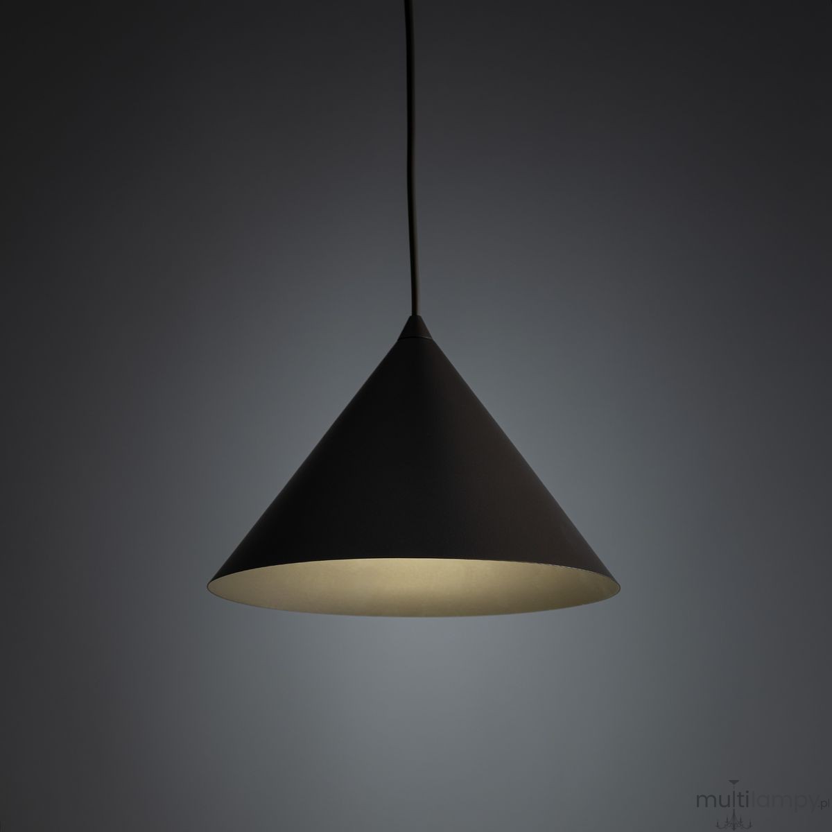 Cono D26 lampa wisząca 1xE27 szarobrązowa 11376