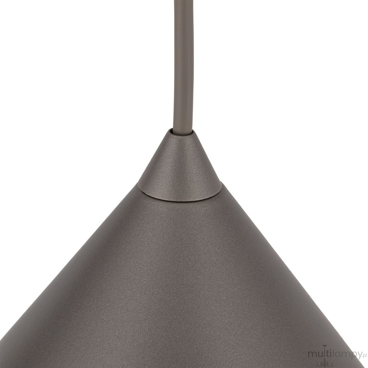 Cono D26 lampa wisząca 1xE27 szarobrązowa 11376