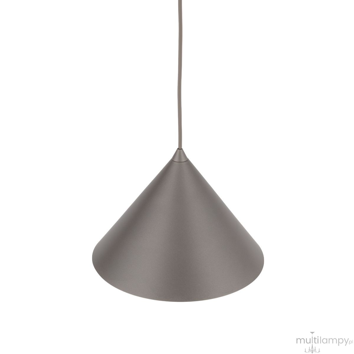 Cono D26 lampa wisząca 1xE27 szarobrązowa 11376