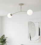 Pregos lampa sufitowa 2xE14 mokka biały 1685/2