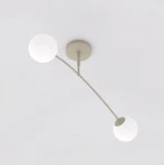 Pregos lampa sufitowa 2xE14 mokka biały 1685/2