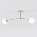 Pregos lampa sufitowa 2xE14 mokka biały 1685/2
