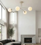 Pregos lampa sufitowa 4xE14 mokka biały 1685/4