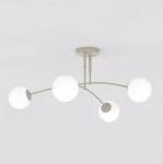 Pregos lampa sufitowa 4xE14 mokka biały 1685/4