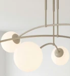 Pregos lampa sufitowa 6xE14 mokka biały 1685/6