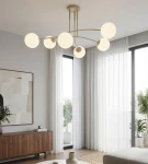 Pregos lampa sufitowa 6xE14 mokka  biały 1685/6