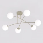 Pregos lampa sufitowa 6xE14 mokka biały 1685/6