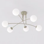 Pregos lampa sufitowa 6xE14 mokka biały 1685/6