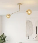 Pregos lampa sufitowa 2xE14 mokka miodowy 1686/2