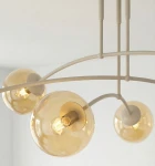 Pregos lampa sufitowa 6xE14 mokka miodowy 1686/6