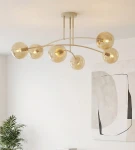 Pregos lampa sufitowa 6xE14 mokka miodowy 1686/6