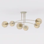 Pregos lampa sufitowa 6xE14 mokka miodowy 1686/6