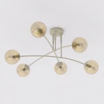 Pregos lampa sufitowa 6xE14 mokka miodowy 1686/6