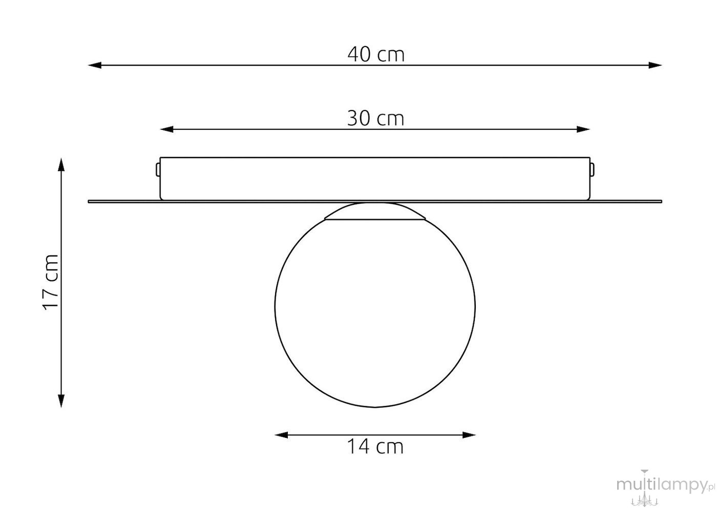 Solar lampa sufitowa E14 mokka biały 1687/1