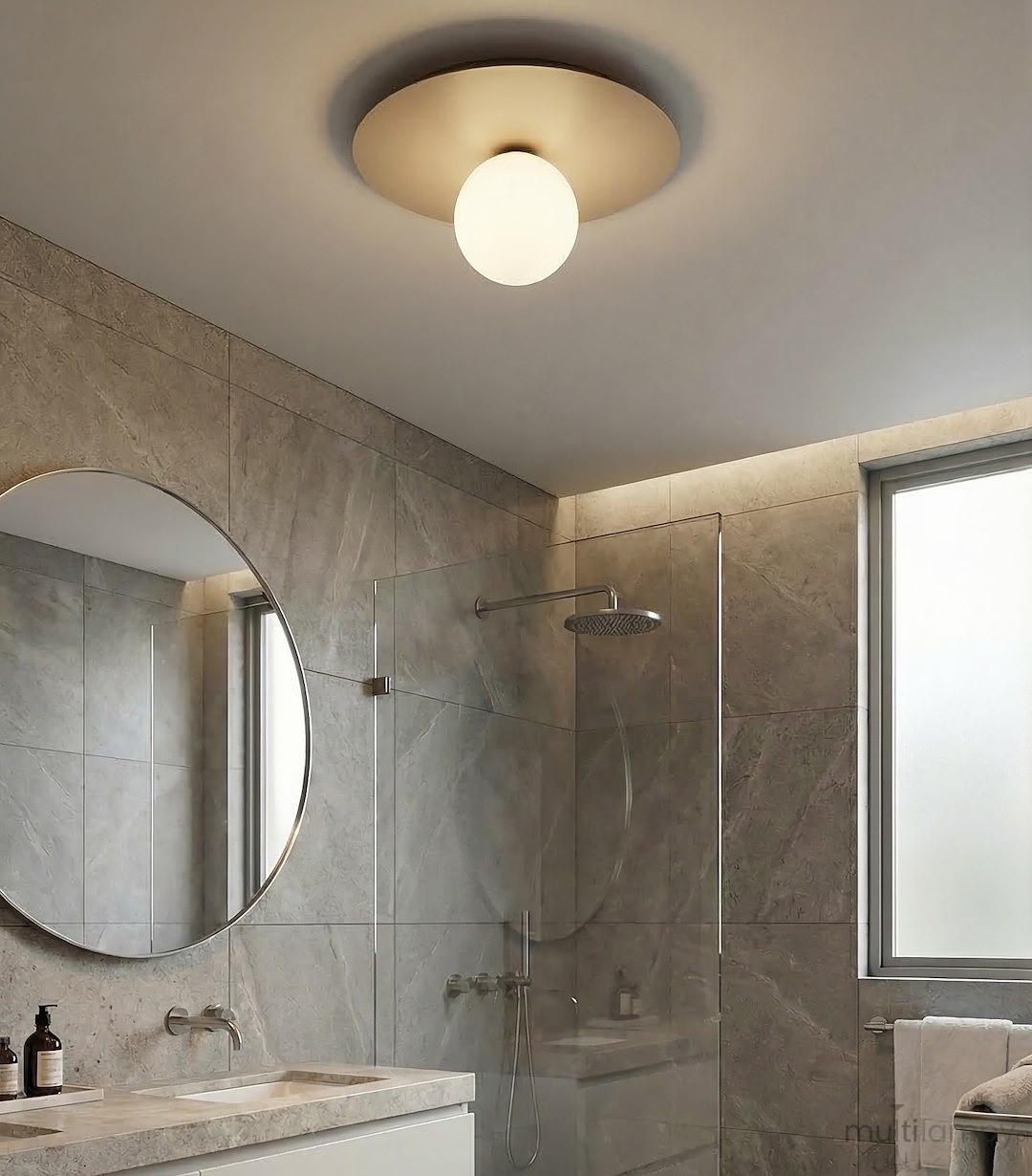 Solar lampa sufitowa E14 mokka biały 1687/1