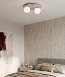 Solar lampa sufitowa 2xE14 mokka biały 1687/2