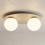 Solar lampa sufitowa 2xE14 mokka biały 1687/2