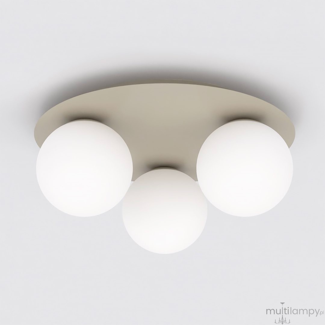 Solar lampa sufitowa 3xE14 mokka biały 1687/3