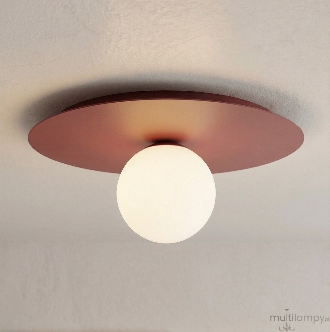 Solar lampa sufitowa E14 burgundy biały 1688/1