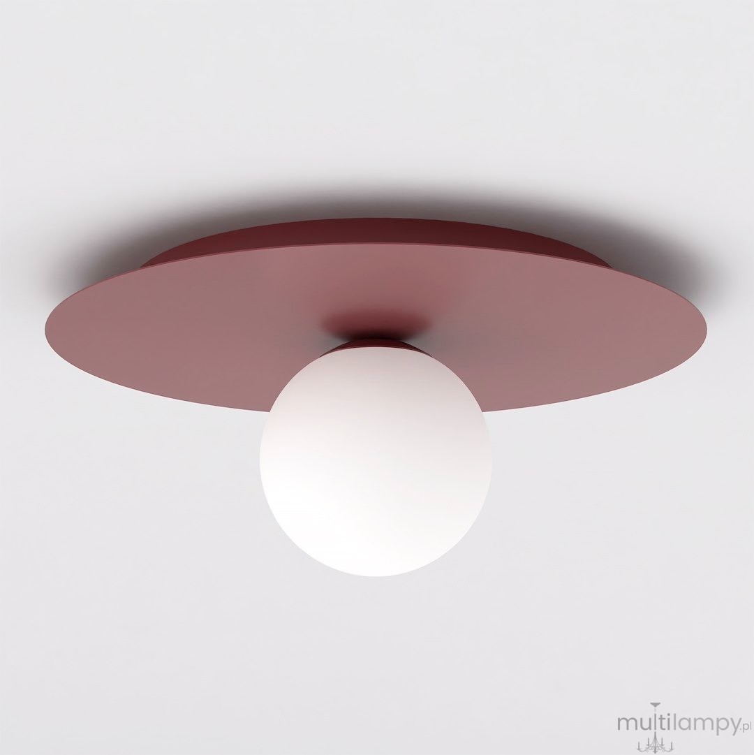 Solar lampa sufitowa E14 burgundy biały 1688/1