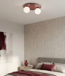 Solar lampa sufitowa 2xE14 burgundy biały 1688/2