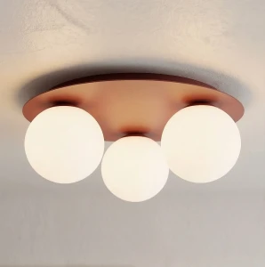 Solar lampa sufitowa 3xE14 burgund biały 1688/3