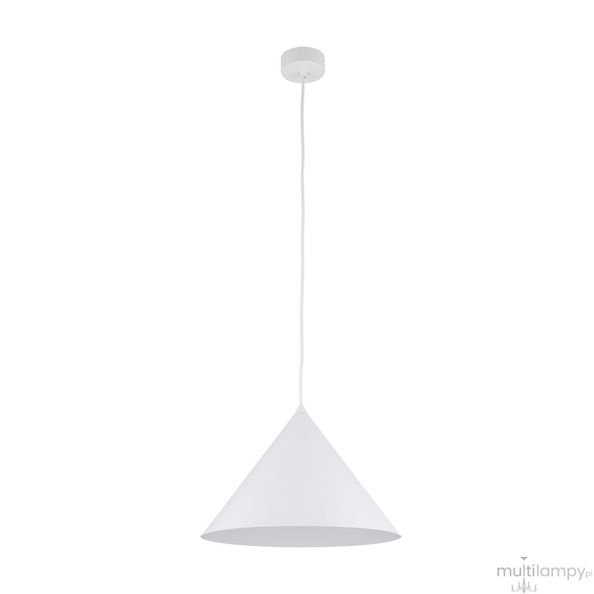 Cono D33,5 lampa wisząca 1xE27 biała 10009