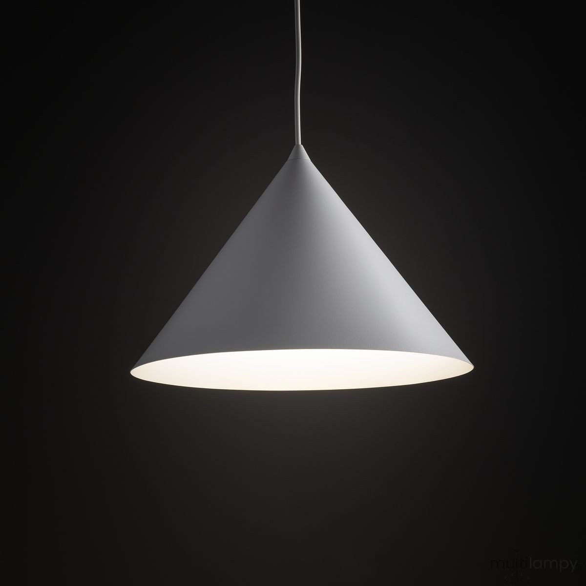 Cono D33,5 lampa wisząca 1xE27 biała 10009