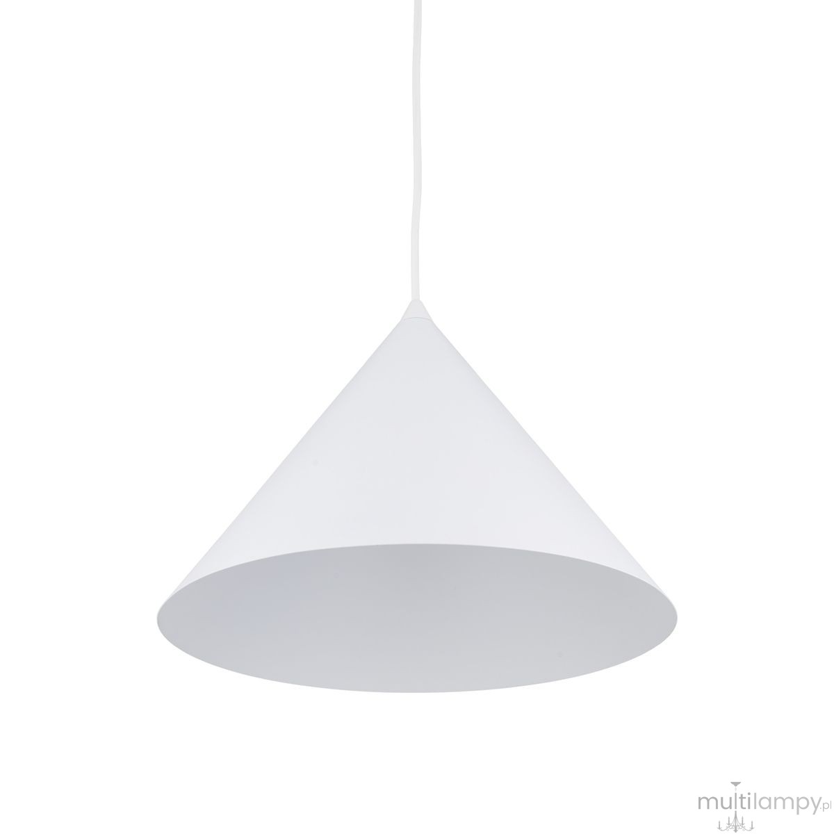 Cono D33,5 lampa wisząca 1xE27 biała 10009