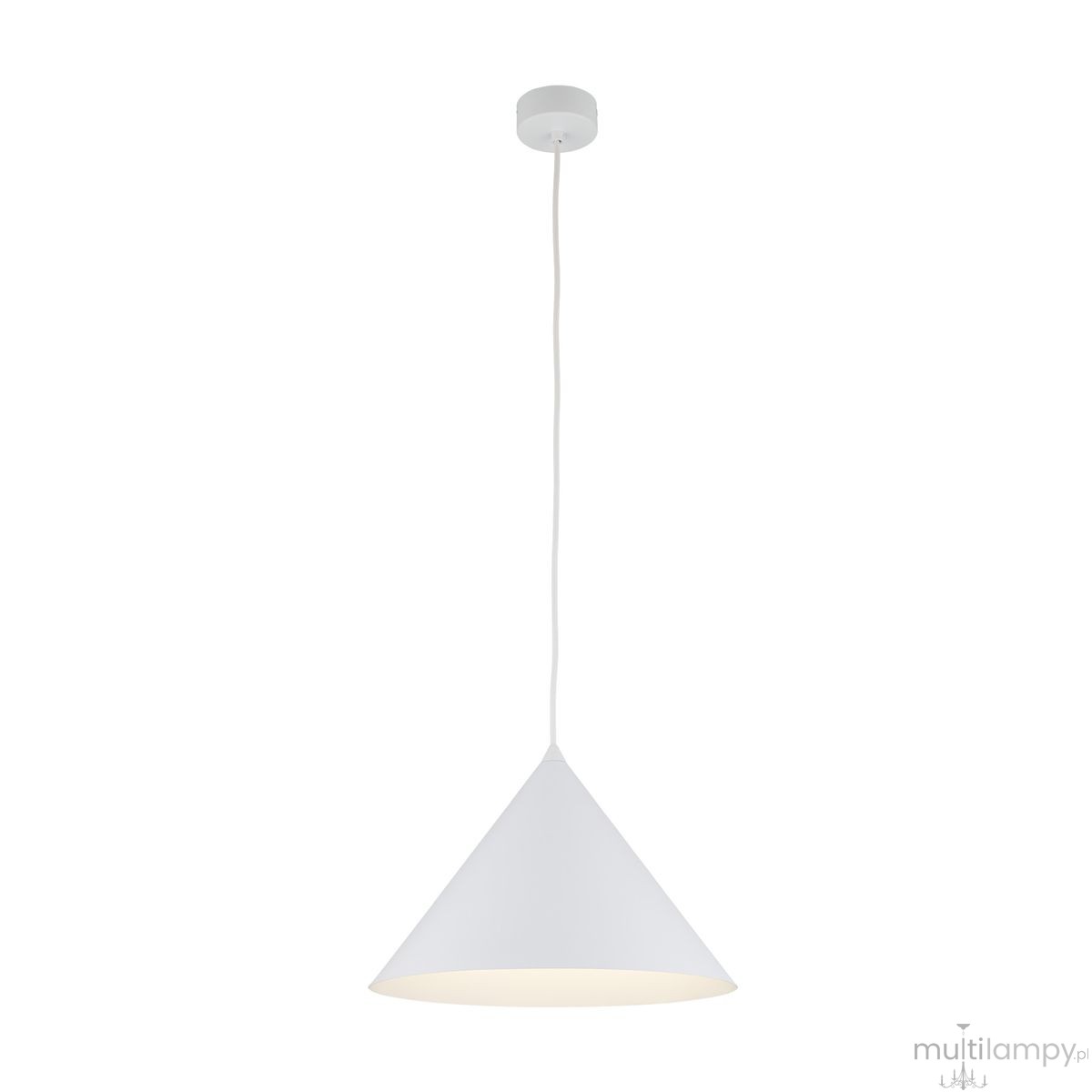 Cono D33,5 lampa wisząca 1xE27 biała 10009