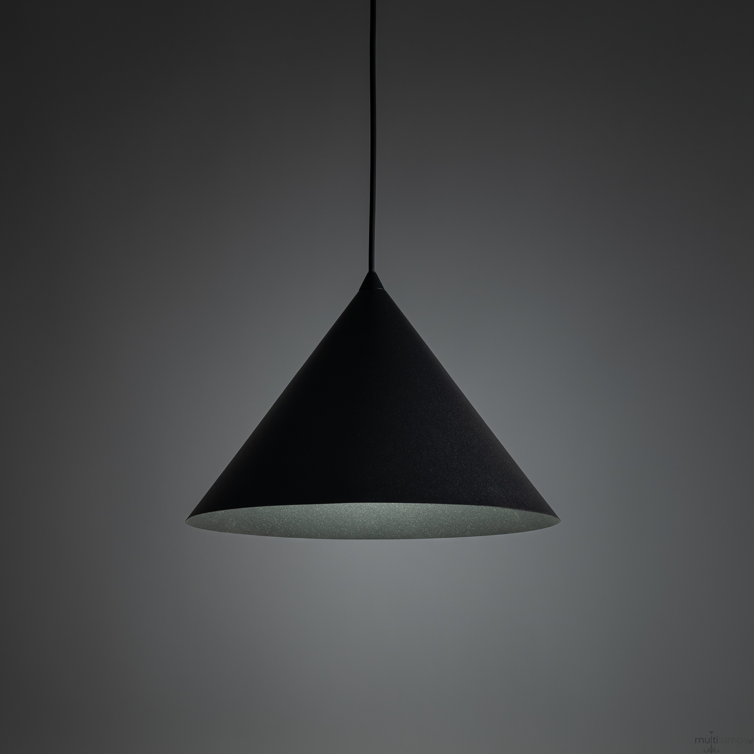 Cono D33,5 lampa wisząca 1xE27 czarna 10057