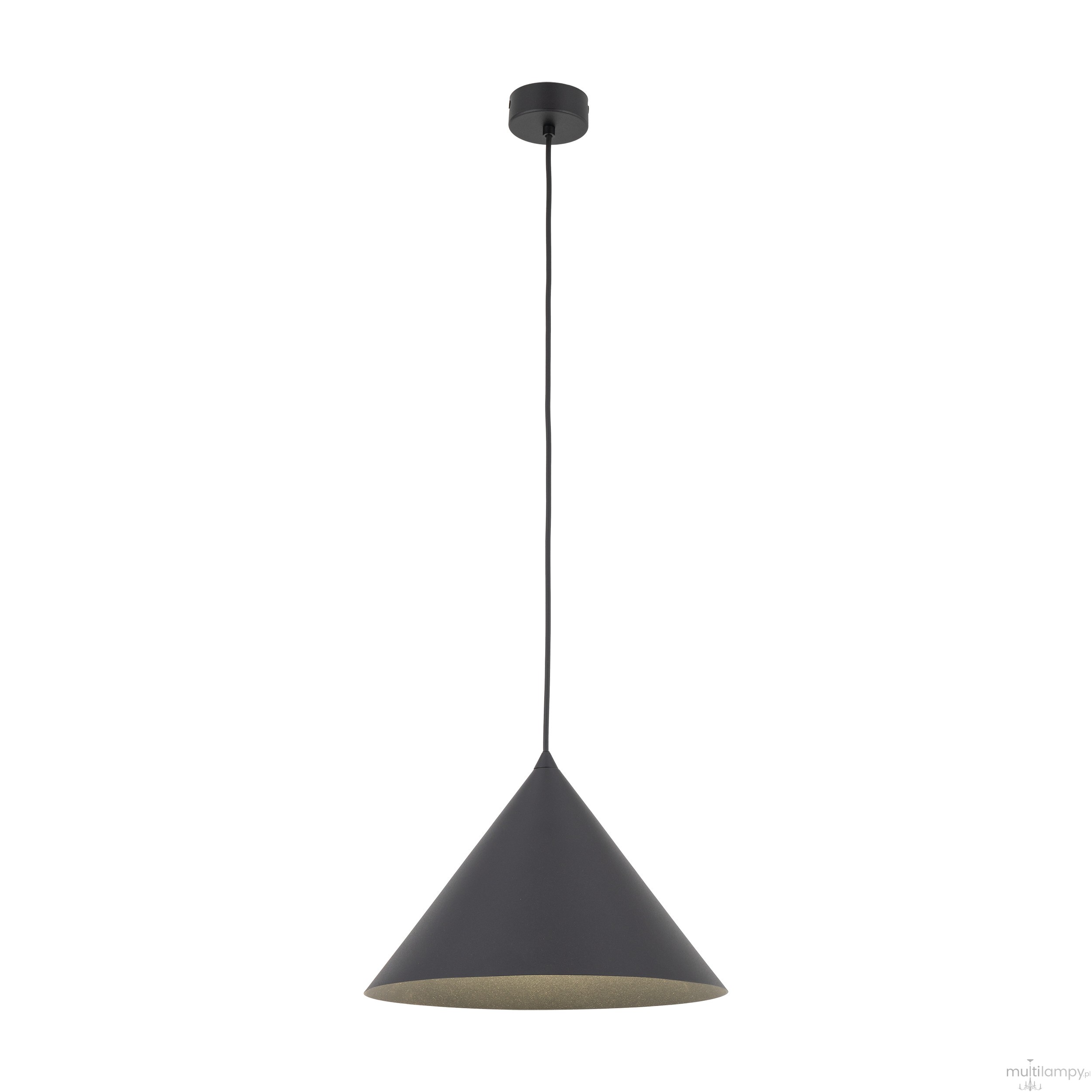 Cono D33,5 lampa wisząca 1xE27 czarna 10057