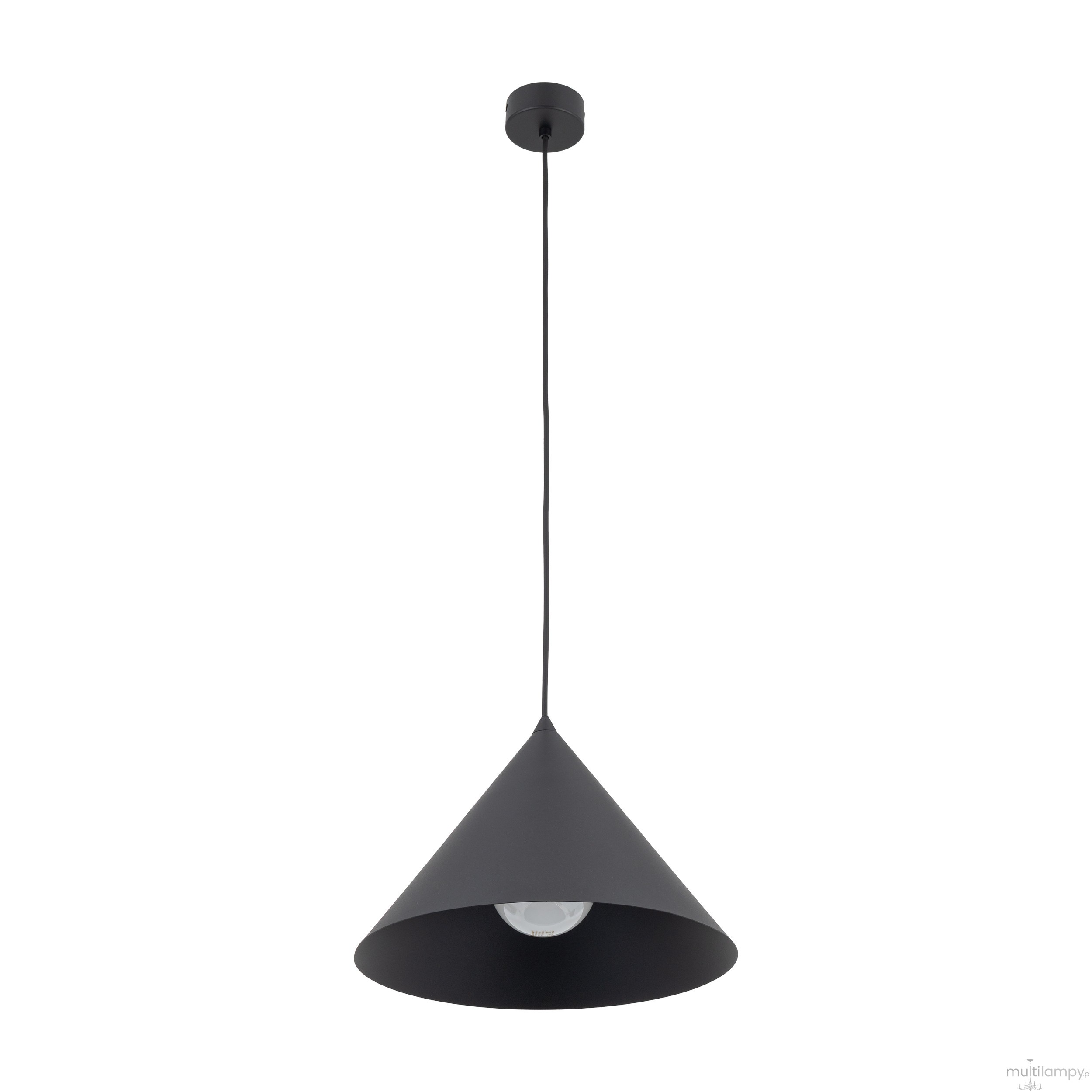 Cono D33,5 lampa wisząca 1xE27 czarna 10057