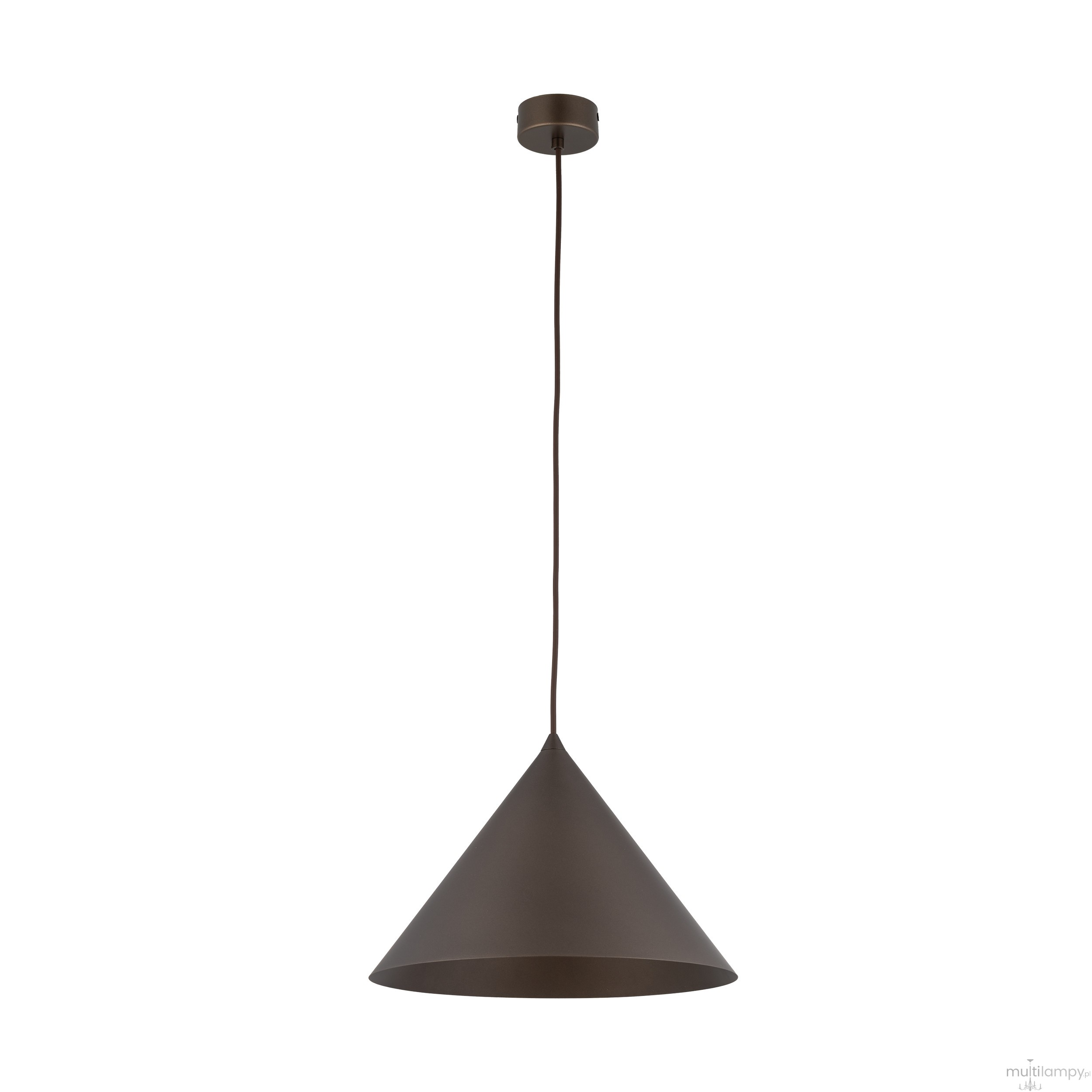Cono D33,5 lampa wisząca 1xE27 brązowa 10038