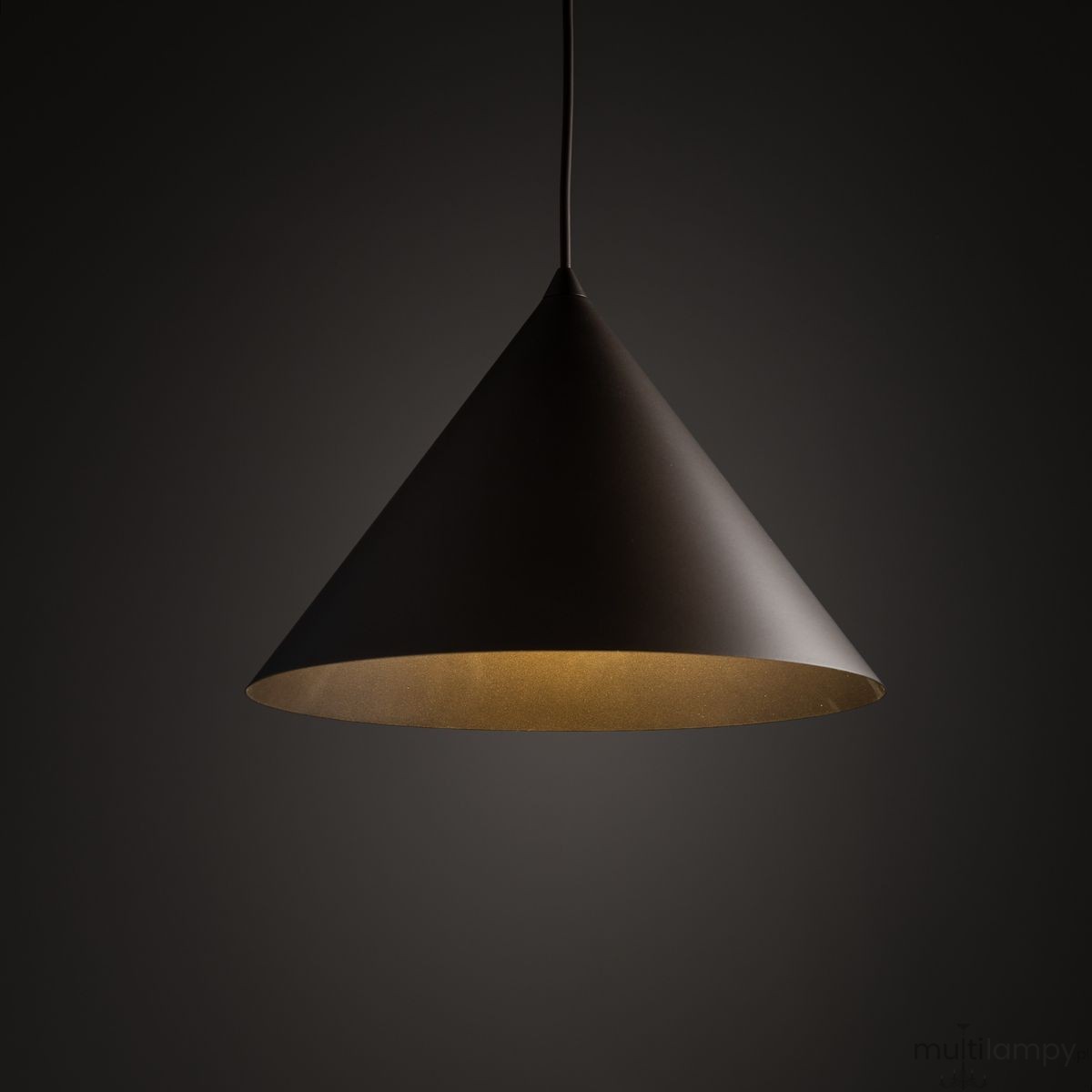Cono D33,5 lampa wisząca 1xE27 brązowa 10038