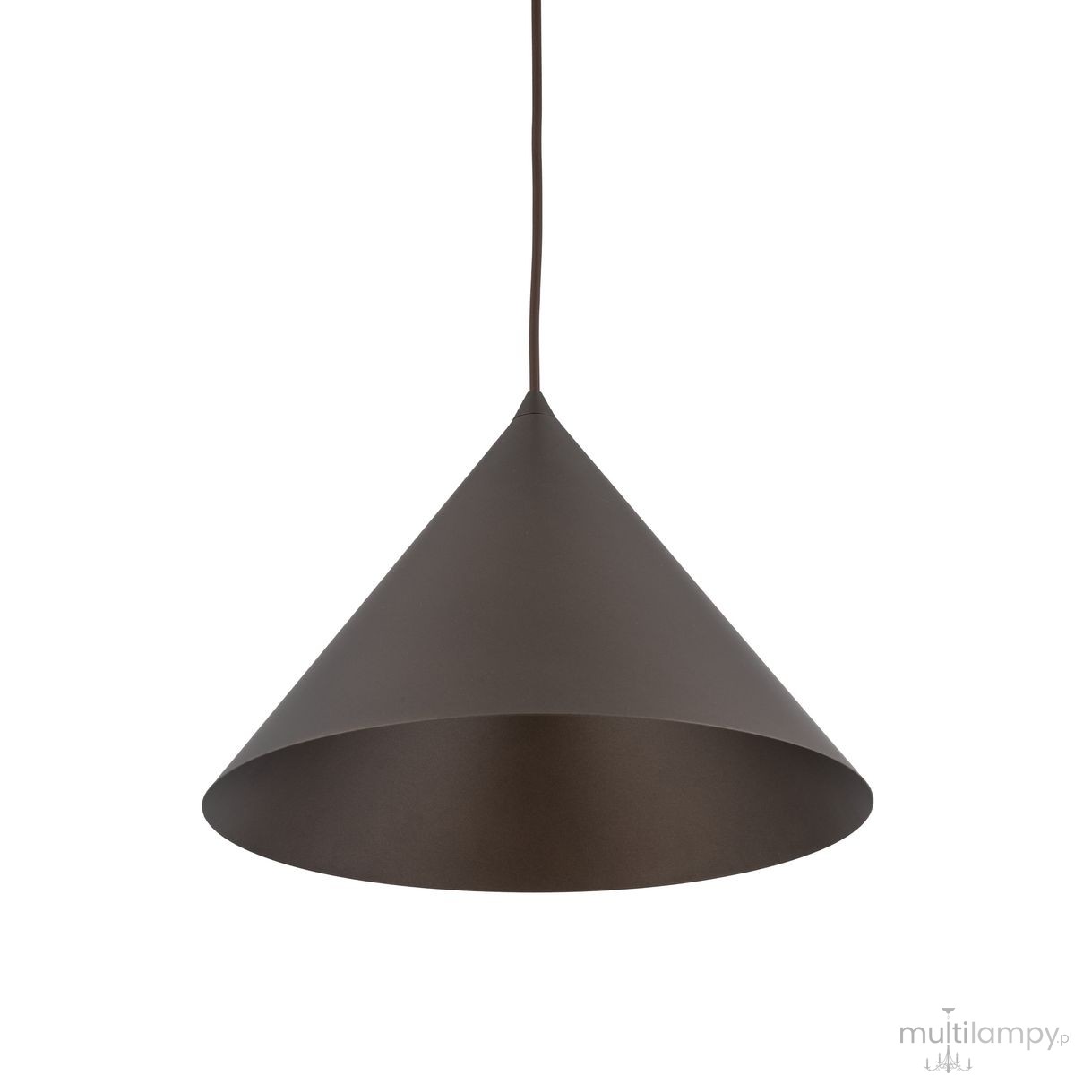 Cono D33,5 lampa wisząca 1xE27 brązowa 10038