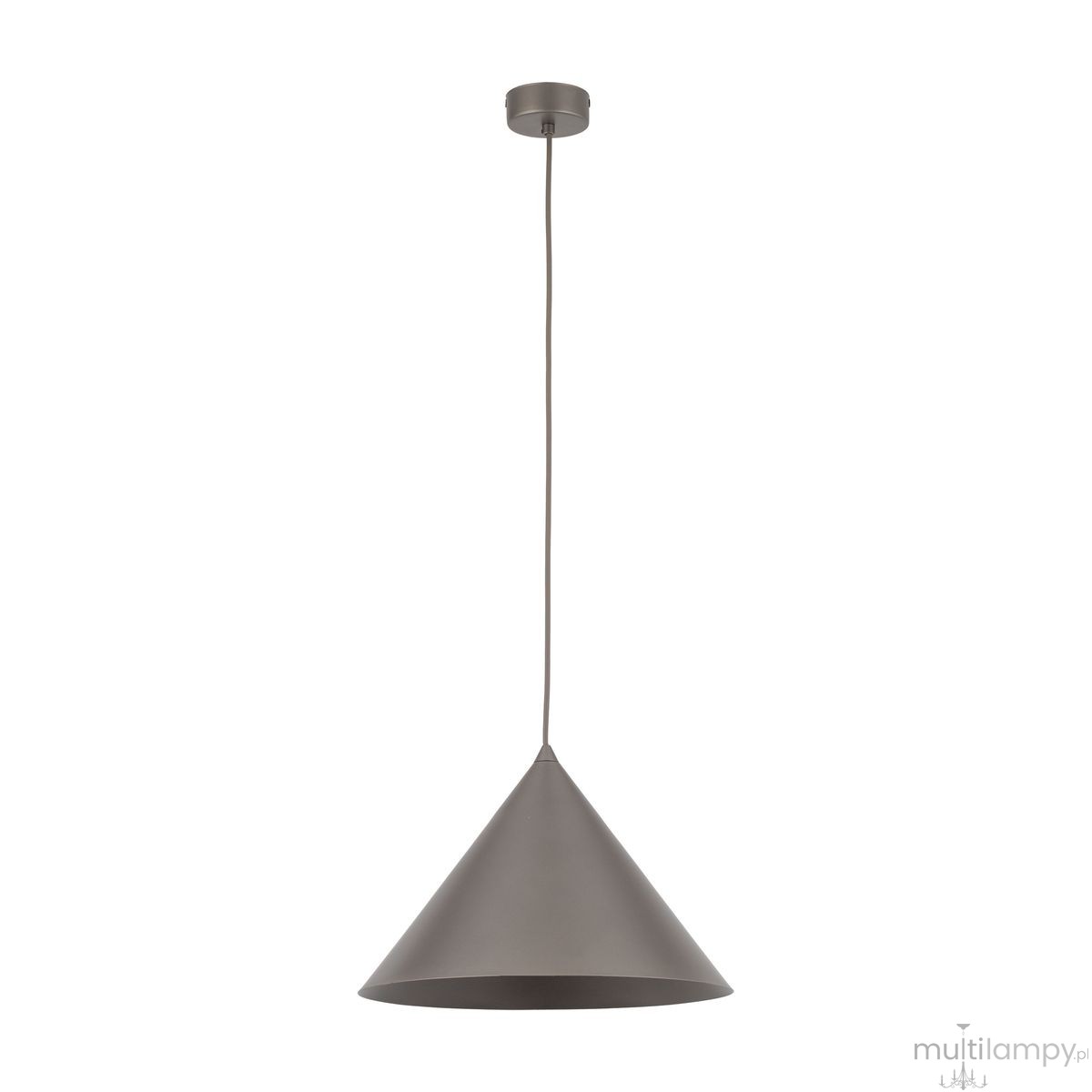 Cono D33,5 lampa wisząca 1xE27 szarobrązowa 11377