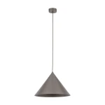 Cono D33,5 lampa wisząca 1xE27 szarobrązowa 11377