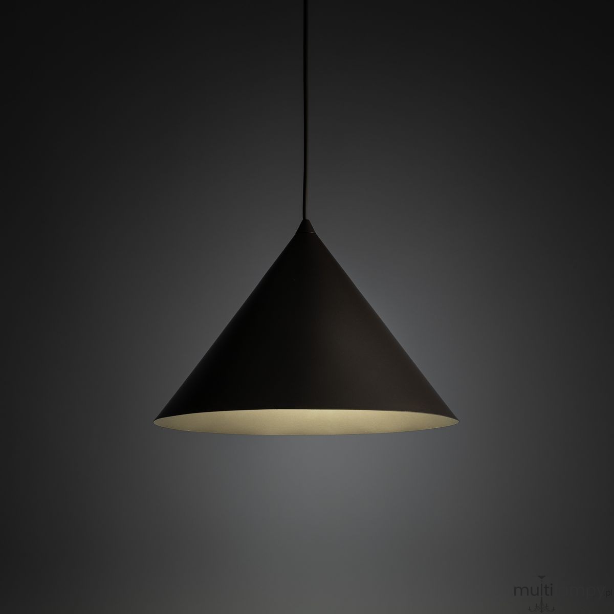 Cono D33,5 lampa wisząca 1xE27 szarobrązowa 11377